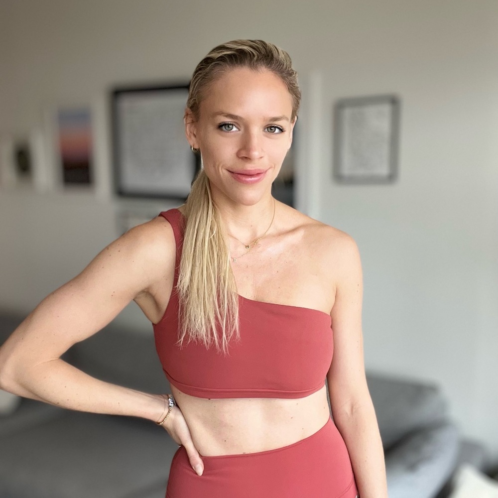 LSKD sports bra - dark orange (L)